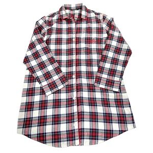 Lauren‎ Ralph Lauren Nightshirt Womens XL Plaid Flannel Pajama